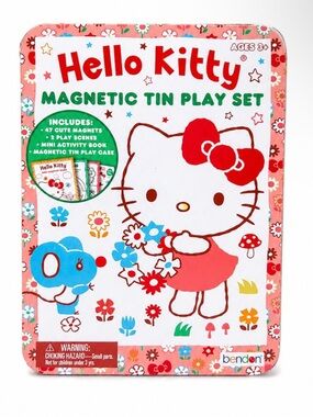 Hello Kitty Magnetic Tin Play Set